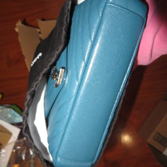 SAINT LAURENT Medium College Bag Peacock Green - Picture 5 of 17